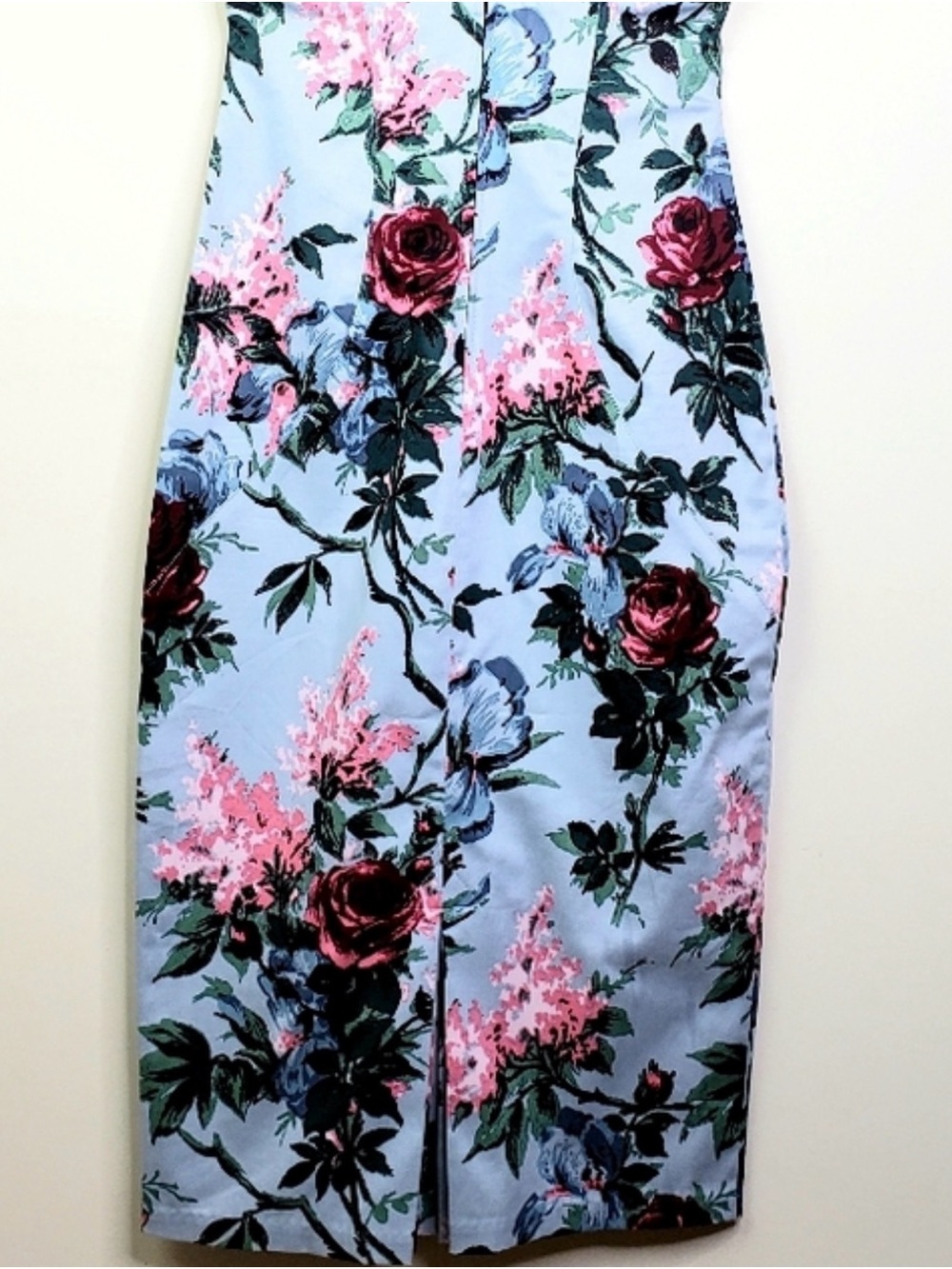 Rare! Pinup Couture Floral wiggle Pencil Dress roses and flowers - Picture 3 of 5